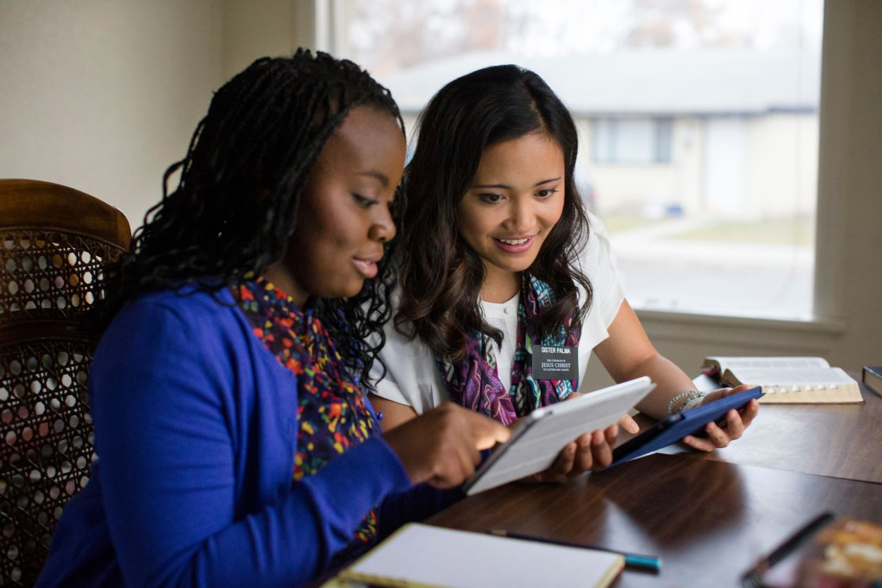 Missionaries teaching online